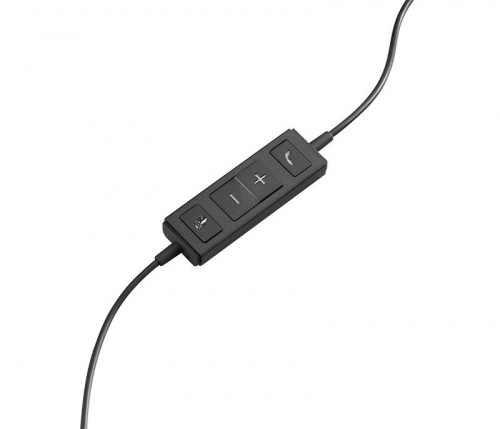 Наушники с микрофоном Logitech H570e Stereo черный 2.1м мониторные оголовье (981-000575) фото 4