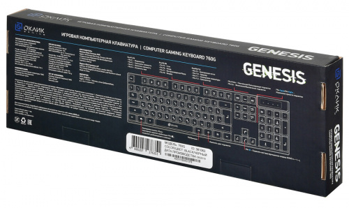 Клавиатура Оклик 760G GENESIS черный USB for gamer LED фото 4