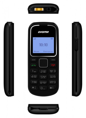 Мобильный телефон Digma Linx A105 2G 32Mb черный моноблок 1Sim 1.44" 98x68 GSM900/1800 фото 2