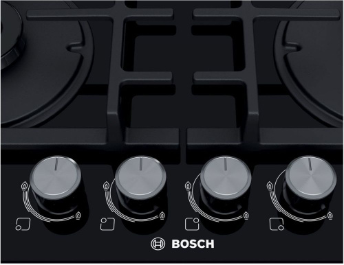 Газовая варочная поверхность Bosch PNH6B6O90R черный фото 4