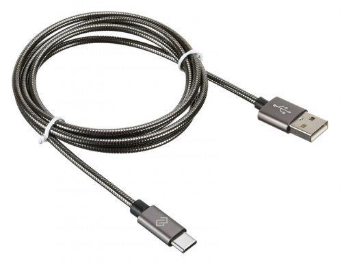 Кабель Digma TYPE-C-1.2M-BRAIDED-G USB (m)-USB Type-C (m) 1.2м черный фото 5