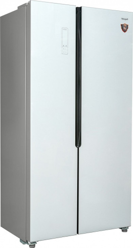Холодильник Weissgauff WSBS 500 NFW Inverter белое стекло (двухкамерный) фото 2