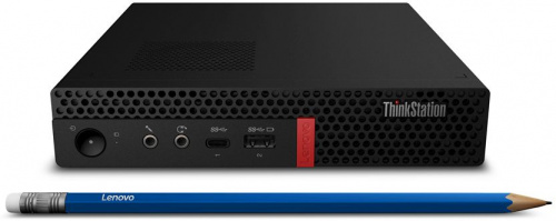 ПК Lenovo ThinkStation P330 tiny i7 9700T (2)/8Gb/SSD256Gb/P620 2Gb/Windows 10 Professional 64/GbitEth/WiFi/BT/135W/клавиатура/мышь/черный фото 4