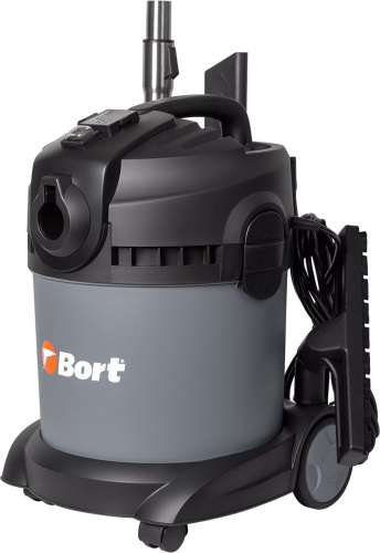 Строительный пылесос Bort BAX-1520-Smart Clean 1400Вт (уборка: сухая/влажная) серый фото 3