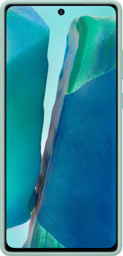 Чехол (клип-кейс) Samsung для Samsung Galaxy Note 20 Silicone Cover мятный (EF-PN980TMEGRU) фото 3