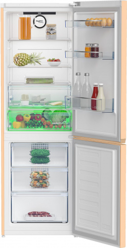 Холодильник Beko B3RCNK362HSB бежевый (двухкамерный) фото 2