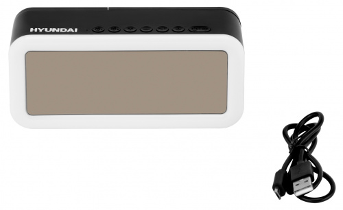 Радиобудильник Hyundai H-RCL430 черный LED подсв:белая часы:цифровые FM фото 6