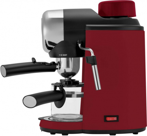 Кофеварка эспрессо Polaris PCM 4007A 800Вт красный фото 3