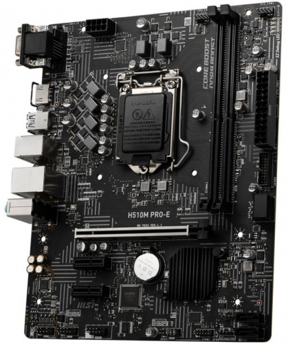 Материнская плата MSI H510M PRO-E Soc-1200 Intel H510 2xDDR4 mATX AC`97 8ch(7.1) GbLAN+VGA+HDMI фото 3