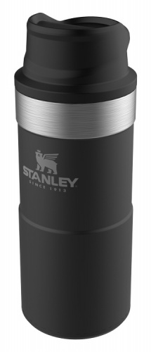 Термокружка Stanley The Trigger-Action Travel Mug (10-06440-015) 0.35л. черный фото 2
