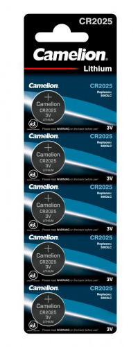 Батарея Camelion Lithium CR2025 BL-5 CR2025 150mAh (5шт) блистер