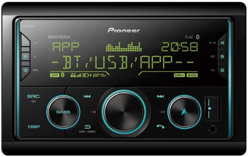 Автомагнитола Pioneer MVH-S620BT 2DIN 4x50Вт