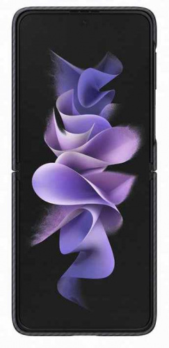 Чехол (клип-кейс) Samsung для Samsung Galaxy Z Flip3 Aramid Cover черный (EF-XF711SBEGRU) фото 3