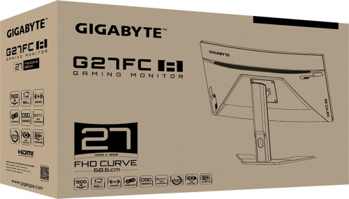 Монитор Gigabyte 27" G27FC A черный VA LED 1ms 16:9 HDMI M/M матовая HAS 250cd 178гр/178гр 1920x1080 165Hz FreeSync DP FHD USB 6.4кг фото 2
