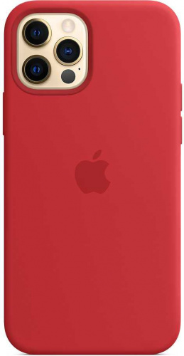 Чехол (клип-кейс) Apple для Apple iPhone 12/12 Pro Silicone Case with MagSafe красный (MHL63ZE/A) фото 6