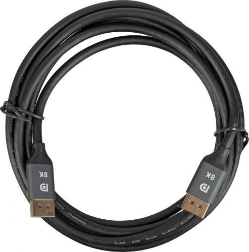 Кабель Ultra HD ver1.4 DisplayPort (m) DisplayPort (m) 3м черный пакет фото 4