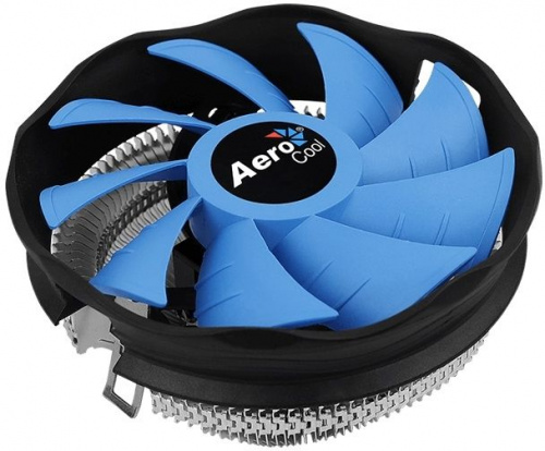 Устройство охлаждения(кулер) Aerocool Verkho Plus Soc-AM5/AM4/1151/1200/1700 черный/синий 4-pin 10-27dB Al 110W 271gr Ret фото 2