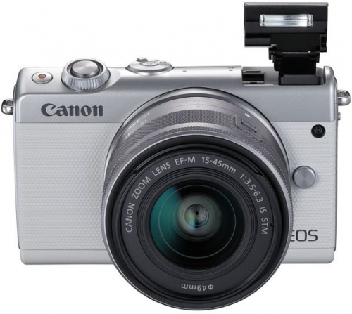 Фотоаппарат Canon EOS M100 белый/серебристый 24.2Mpix 3" 1080p WiFi 15-45 IS STM LP-E12 (с объективом) фото 8