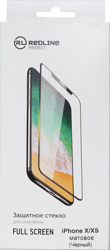 Защитное стекло для экрана Redline черный для Apple iPhone X/XS/11 Pro 1шт. (УТ000012295)
