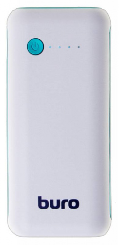 Мобильный аккумулятор Buro RC-5000WB Li-Ion 5000mAh 1A белый/голубой 1xUSB фото 2
