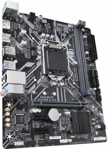 Материнская плата Gigabyte H310M A 2.0 Soc-1151v2 Intel H310 2xDDR4 mATX AC`97 8ch(7.1) GbLAN+HDMI+DP фото 5