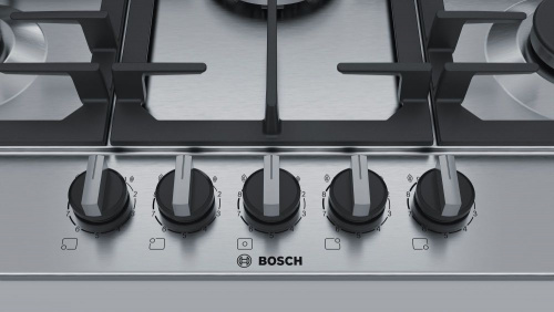 Газовая варочная поверхность Bosch PCQ7A5B90 нержавеющая сталь фото 3