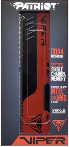 Память DDR4 16GB 2666MHz Patriot PVE2416G266C6 Viper EliteII RTL PC4-21300 CL16 DIMM 288-pin 1.2В с радиатором Ret фото 9