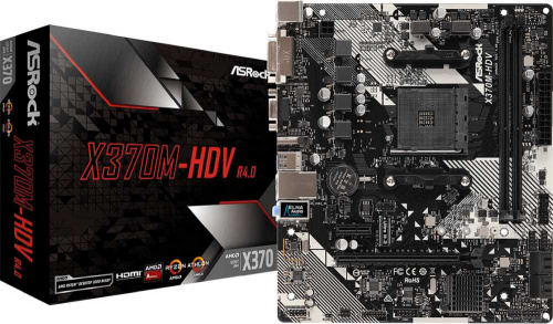 Материнская плата Asrock X370M-HDV R4.0 Soc-AM4 AMD X370 2xDDR4 mATX AC`97 8ch(7.1) GbLAN RAID+VGA+DVI+HDMI фото 5