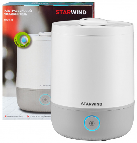 Увлажнитель воздуха Starwind SHC1523 30Вт (ультразвуковой) белый/серый фото 4