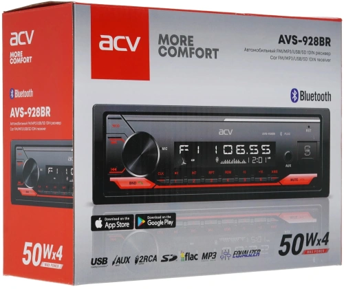 Автомагнитола ACV AVS-928BR 1DIN 4x50Вт фото 8