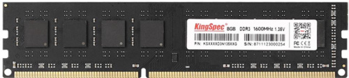 Память DDR3L 8GB 1600MHz Kingspec KS1600D3P13508G RTL PC3-12800 CL11 DIMM 240-pin 1.35В dual rank Ret фото 2