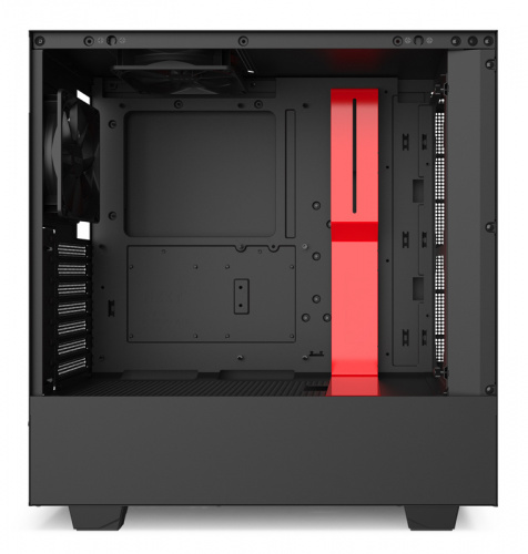 Корпус NZXT H510 CA-H510B-BR черный/красный без БП ATX 2x120mm 1xUSB3.0 1xUSB3.1 audio bott PSU фото 5