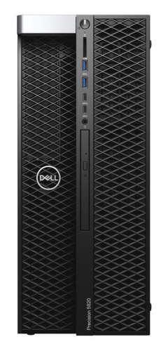 ПК Dell Precision T5820 MT Xeon W-2102 (2.9)/8Gb/1Tb 7.2k/DVDRW/Windows 10 Professional Single Language 64 +W10Pro/GbitEth/425W/клавиатура/мышь/черный