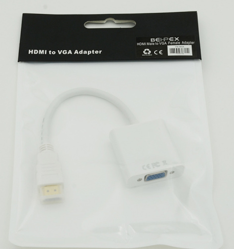 Переходник HDMI (m) VGA (f) 0.1м белый фото 2