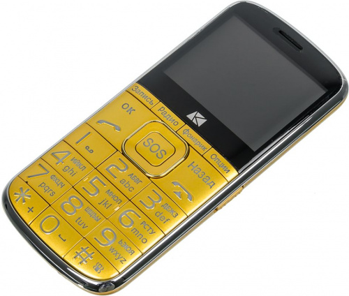 Мобильный телефон ARK Power F1 32Mb золотистый моноблок 2Sim 2.4" 240x320 0.3Mpix GSM900/1800 MP3 FM microSD max8Gb фото 5