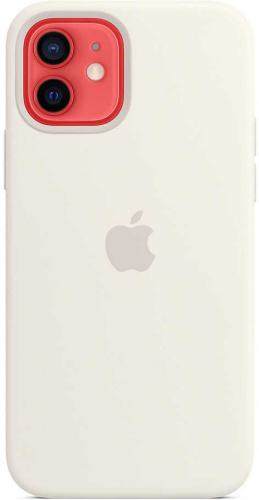Чехол (клип-кейс) Apple для Apple iPhone 12/12 Pro Silicone Case with MagSafe белый (MHL53ZE/A) фото 10