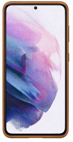 Чехол (клип-кейс) Samsung для Samsung Galaxy S21 Leather Cover коричневый (EF-VG991LAEGRU) фото 2