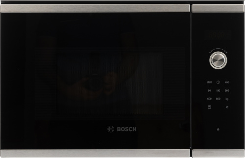 Микроволновая печь Bosch BFL524MS0 20л. 800Вт нержавеющая сталь/черный (встраиваемая) фото 2