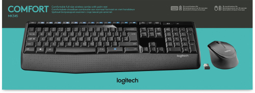 Клавиатура + мышь Logitech MK345 клав:черный мышь:черный USB 2.0 беспроводная Multimedia фото 5