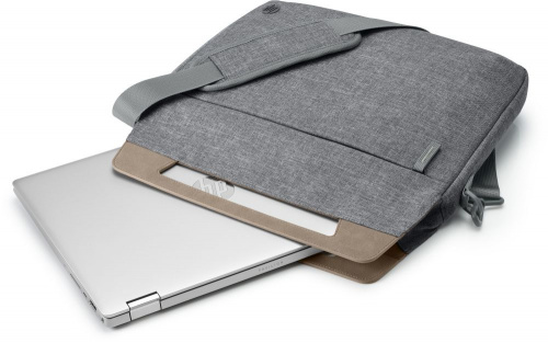 Сумка для ноутбука 14" HP ENEW Brief Case серый/коричневый пластик (1A214AA) фото 4