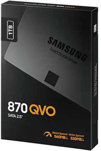 Накопитель SSD Samsung SATA-III 1TB MZ-77Q1T0BW 870 QVO 2.5" фото 8