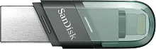 Флеш Диск Sandisk 256Gb iXpand Flip SDIX90N-256G-GN6NE USB3.1 зеленый/серебристый