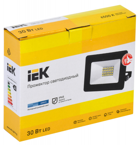 Прожектор уличный IEK СДО LPDO601-30-65-K02 светодиодный 30Втчерный фото 2