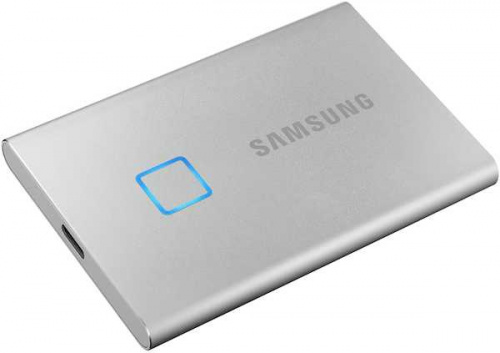 Накопитель SSD Samsung USB-C 2TB MU-PC2T0S/WW T7 Touch 1.8" серый фото 2
