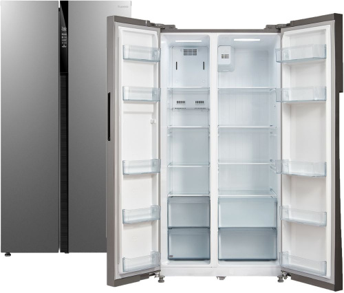 Холодильник Бирюса SBS 587 I 2-хкамерн. нержавеющая сталь мат.