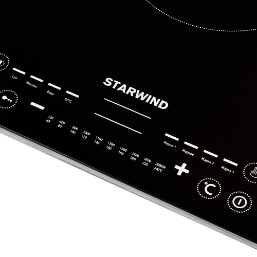 Плита Индукционная Starwind STI-1001 черный стеклокерамика (настольная) фото 7