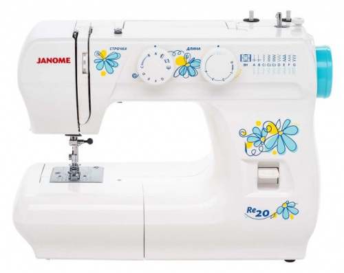 Швейная машина Janome RE20 белый/рисунок