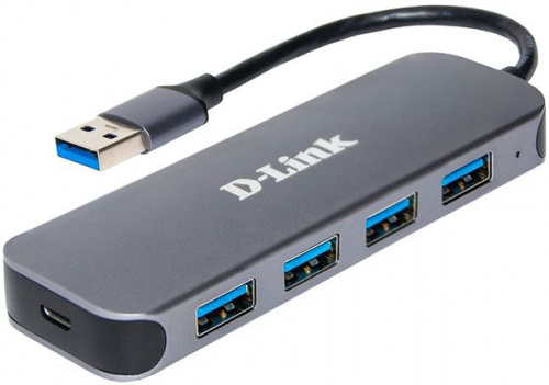 Разветвитель USB 3.0 D-Link DUB-1341 4порт. черный (DUB-1341/C1A)