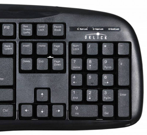 Клавиатура Oklick 150M черный USB фото 4