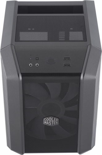 Корпус Cooler Master MasterCase H100 Iron Grey ARGB темно-серый без БП miniITX 1x120mm 1x140mm 2xUSB3.0 audio bott PSU фото 9